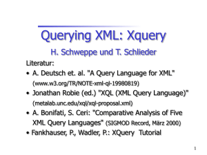 Querying XML