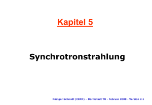 Synchrotronstrahlung