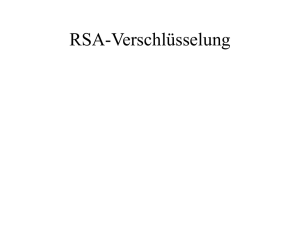 RSA-Verschlüsselung