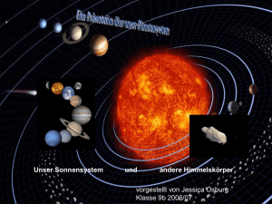 Powerpointpräsentation "Planetensystem"