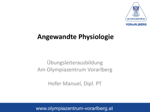 Angewandte- Physiologie Präsentation