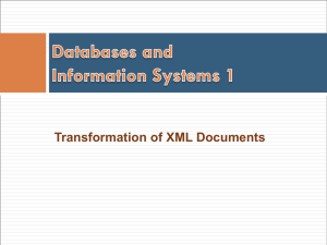 Transformation of XML Documents