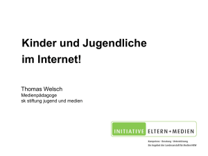 Kinder und Jugendliche im Internet - Gymnasium Köln