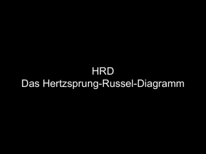 Das Hertzsprung-Russell-Diagramm - minus-p