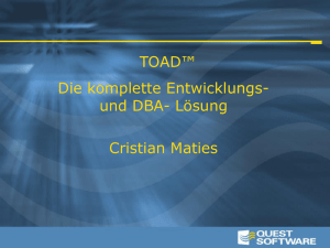 Toad - DOAG