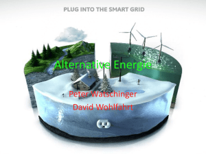 Alternative Energieerzeugung