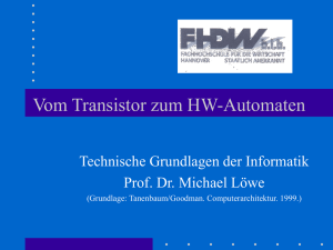 Vom Transistor zum Automaten - Prof. Dr. Hellberg EDV Beratung