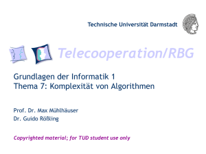 T7-Complexity-de-WS0910 - Technische Universität Darmstadt
