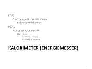 Kalorimeter - CERN Indico