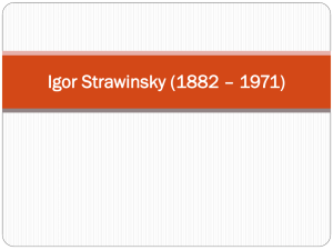 Igor Strawinsky (1882 * 1971