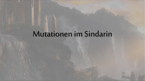 Mutationen im Sindarin