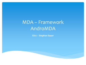 MDA * Framework AndroMDA