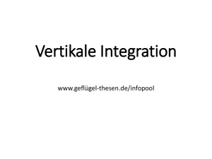 Vertikale Integration - Geflügel