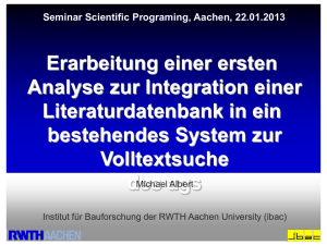 PowerPoint-Präsentation - RWTH Aachen University