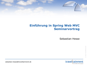 Einführung in Spring Web MVC Seminarvortrag - RWTH