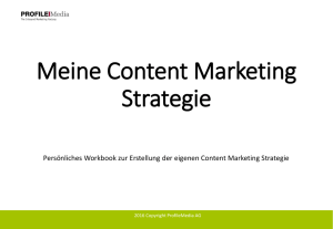 Meine Content Marketing Strategie