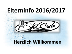 Elterninfo 2016/2017 - Skiclub Fieberbrunn