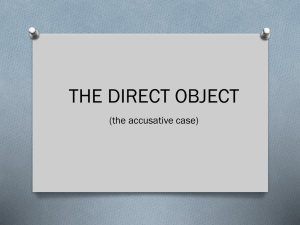 The direct Object