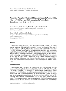 Neuartige Phosphor / Schwefel-Liganden in aus Cp*, Mo,( CO) 4