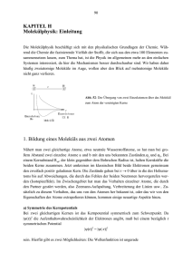 KAPITEL H Molekülphysik: Einleitung 1. Bildung