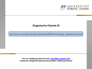 Organische Chemie III - Universität Koblenz · Landau