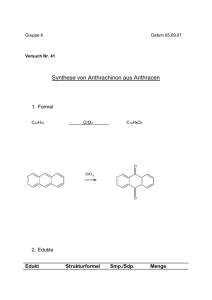 Synthese von Anthrachinon aus Anthracen
