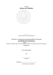 Sheet No - University of Würzburg Graduate Schools