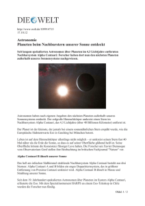 http://www.welt.de/109914715 17.10.12 Astronomie Planeten beim