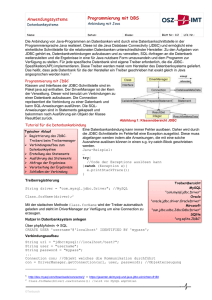 Tutorial Datenbankanbindung Java File