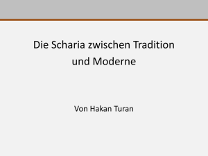 Hakan Turan - Scharia zwischen Tradition und