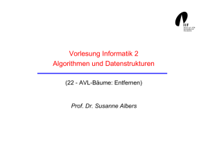Informatik II - AVL Baeume Entfernen