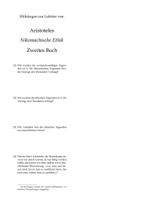 Aristoteles Nikomachische Ethik Zweites Buch