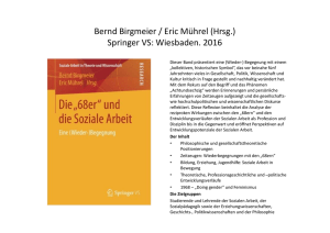 Bernd Birgmeier / Eric Mührel (Hrsg.) Springer VS: Wiesbaden. 2016