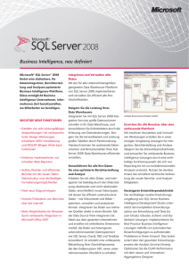 MS SQL Server - Business Intelligence
