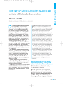 Die Institute Institut für Molekulare Immunologie