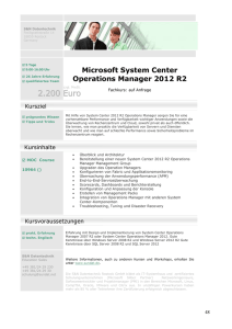 Microsoft System Center Operations Manager 2012 R2