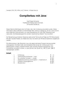 Compilerbau mit Java