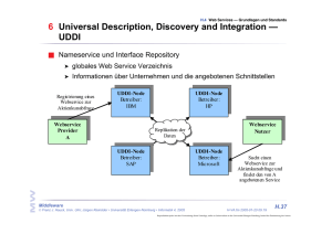 6 Universal Description, Discovery and Integration — UDDI