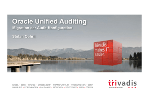 Oracle Unified Audit
