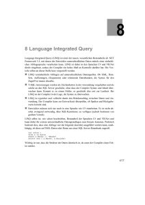 8 Language Integrated Query - EDV