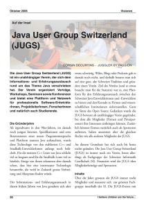 Java User Group Switzerland (JUGS)