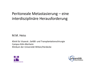 Peritoneale Metastasierung – eine - GI