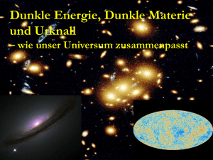 Dunkle Energie, Dunkle Materie und Urknall