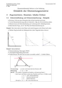 Didaktik der Elementargeometrie - Humboldt