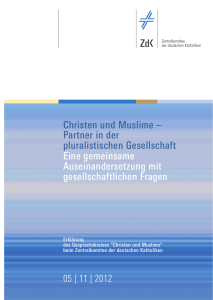 Erklärung Christen und Muslime – Partner in der pluralistischen
