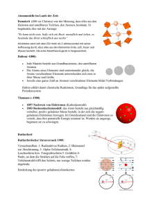 Atommodelle von Dalton bis Schrödinger