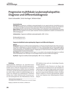 Progressive multifokale Leukenzephalopathie: Diagnose und