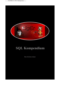 SQL Kompendium
