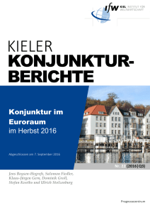 Kieler Konjunkturberichte Nr. 22