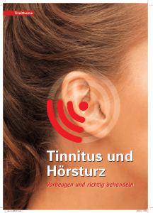 Tinnitus und Hörsturz